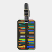 Bücherregale Design Gepäckmarke Gepäckanhänger (Vorderseite vertikal)
