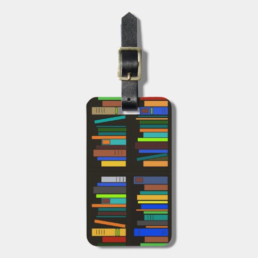 Bücherregale Design Gepäckmarke Gepäckanhänger (Vorderseite vertikal)