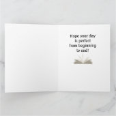 Bücherregale Design-Grußkarte Karte (Innenseite)