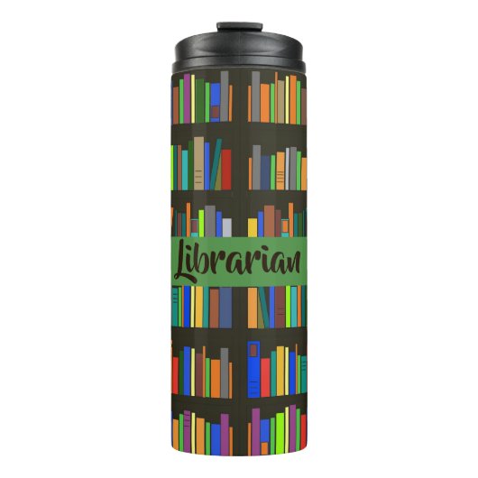 Bücherregale Design Thermal Tumbler Thermosbecher (Vorderseite)