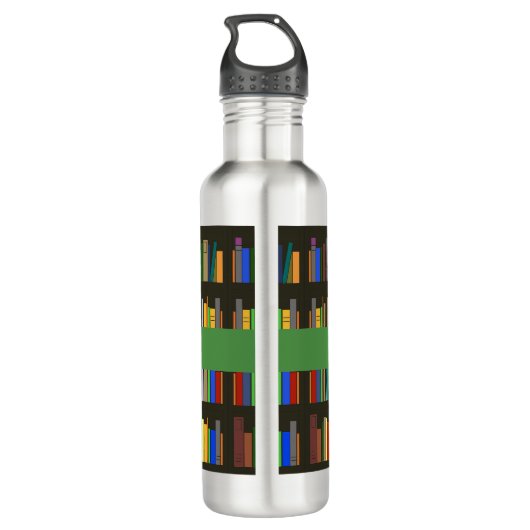 Bücherregale Design Wasserflasche Edelstahlflasche (Rückseite)