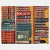 Bücherregale Fleecedecke (Vorderseite (Horizontal))
