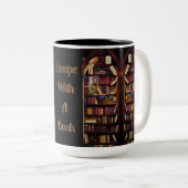 Bücherregale für Bücher Zweifarbige Tasse (VorderseiteRechts)