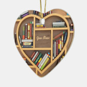 Bücherregale für den Writer Reader Lover Bookworm Keramik Ornament (Links)