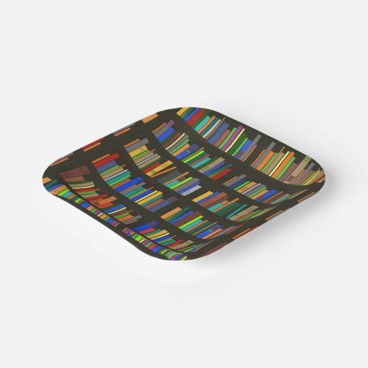 Bücherregale für Design Paper-Teller Pappteller (Gewinkelt)