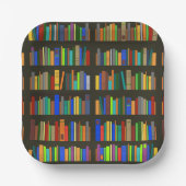Bücherregale für Design Paper-Teller Pappteller (Vorderseite)