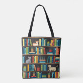 Bücherregale für Katzen und Lover Bücher Tasche (Rückseite)