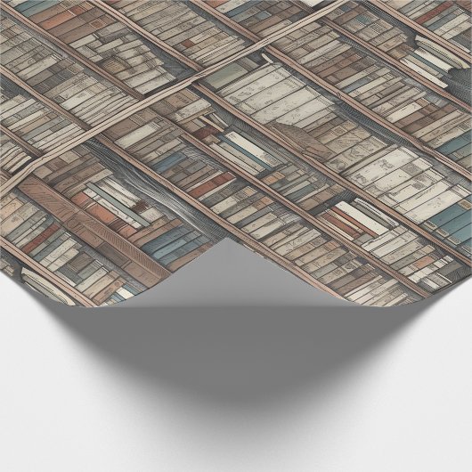Bücherregale Geschenkpapier (Ecke)