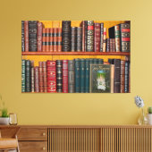 Bücherregale Leinwanddruck (Insitu (Wohnzimmer))