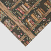 Bücherregale mit blühenden Reben Seidenpapier (Detail)