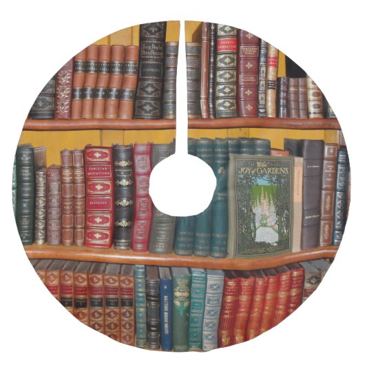 Bücherregale Polyester Weihnachtsbaumdecke (Vorderseite)