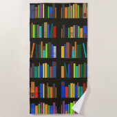 Bücherregale Strandhandtuch (Vorderseite)