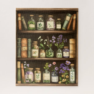 Bücherregale und Kräuterbücher Puzzle