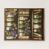 Bücherregale und Kräuterbücher Puzzle (Horizontal)