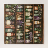 Bücherregale und Kräuterbücher Puzzle (Horizontal)