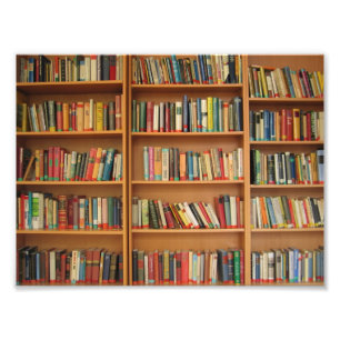 Bücherregalhintergrund Fotodruck