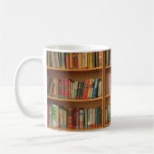 Bücherregalhintergrund Kaffeetasse (Links)