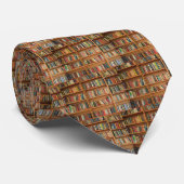 Bücherregalhintergrund Krawatte (Gerollt)