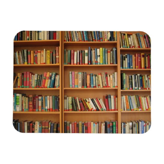 Bücherregalhintergrund Magnet (Horizontal)