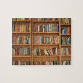 Bücherregalhintergrund Puzzle (Horizontal)