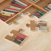 Bücherregalhintergrund Puzzle (Seite)
