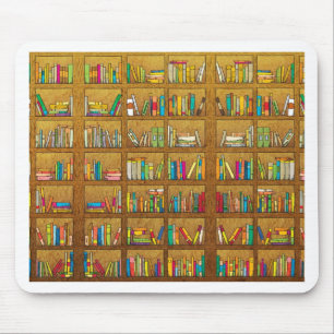 Bücherregalmuster Mousepad
