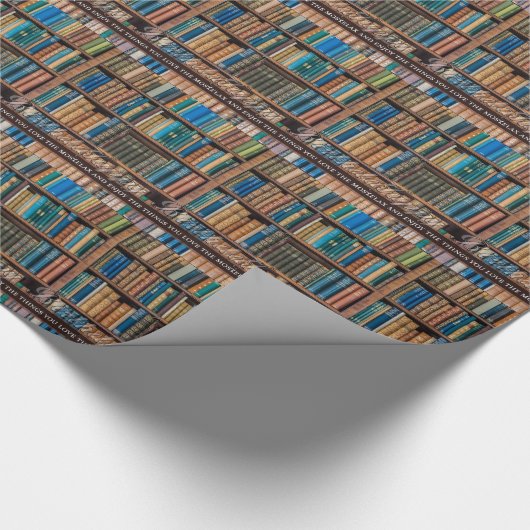 Bücherschrank-Geburtstags-Packpapier Geschenkpapier (Ecke)
