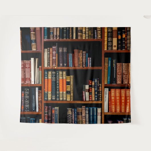 BÜCHERSCHRANK-HINTERGRUND WANDTEPPICH (Vorderseite (Horizontal))