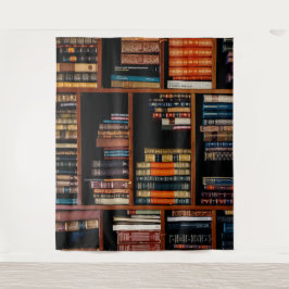 BÜCHERSCHRANK-HINTERGRUND WANDTEPPICH