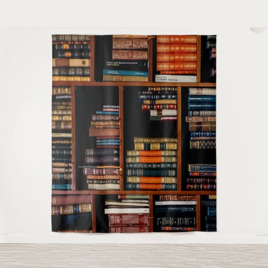 BÜCHERSCHRANK-HINTERGRUND WANDTEPPICH (Vorderseite)
