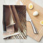 Bücherstapel auf dem alten Stuhl Küchentuch (Viertel Falte)