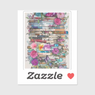 Bücherstapel Aufkleber