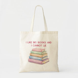 Bücherstapel Bücherliebhaber lustiges Geschenk Tragetasche