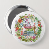 Bücherstapel Button (Vorne & Hinten)