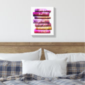 Bücherstapel - Lieblingssachen Leinwanddruck (Insitu (Schlafzimmer))