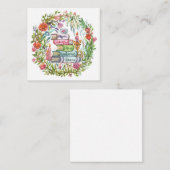 Bücherstapel Mitteilungskarte (Vorne/Hinten)