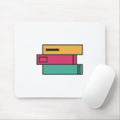Bücherstapel Mousepad (Mit Mouse)