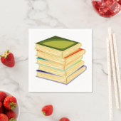 Bücherstapel Napkins Serviette (Beispiel)