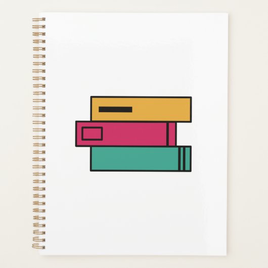 Bücherstapel Planer (Vorderseite)