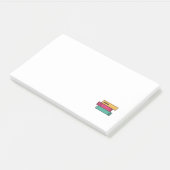 Bücherstapel Post-it Klebezettel (angewinkelt)