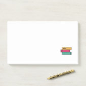 Bücherstapel Post-it Klebezettel (Auf Schreibtisch)