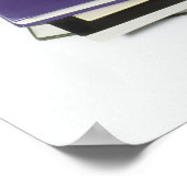 Bücherstapel Poster (Ecke)