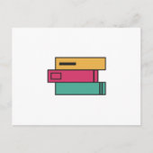 Bücherstapel Postkarte (Vorderseite)