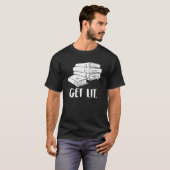 Bücherstapel T-Shirt (Vorne ganz)