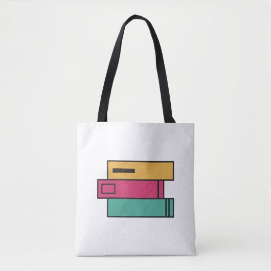 Bücherstapel Tasche (Vorderseite)