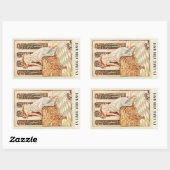 Büchertafel der Pandora Rechteckiger Aufkleber (Blatt)