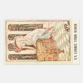 Büchertafel der Pandora Rechteckiger Aufkleber (Vorderseite)