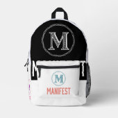 Büchertüte Bedruckter Rucksack (Vorderseite)