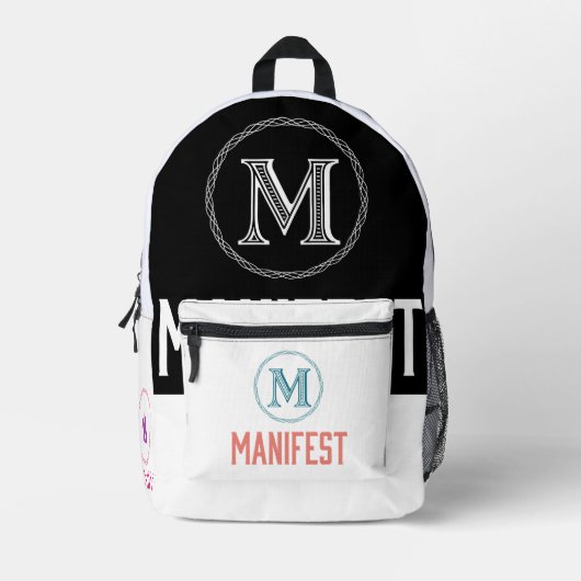 Büchertüte Bedruckter Rucksack (Vorderseite)