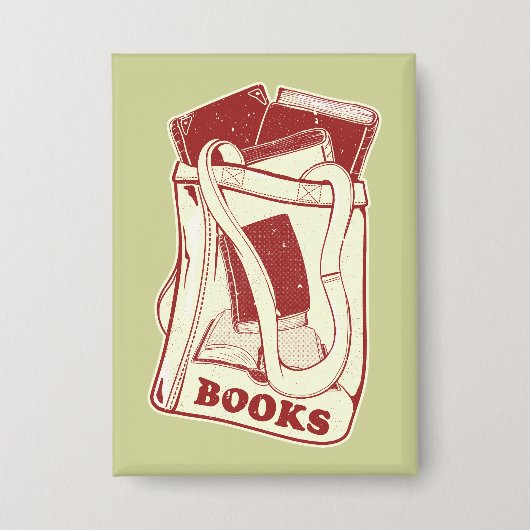 Büchertüte I Liebe zu lesen Button (Vorderseite)